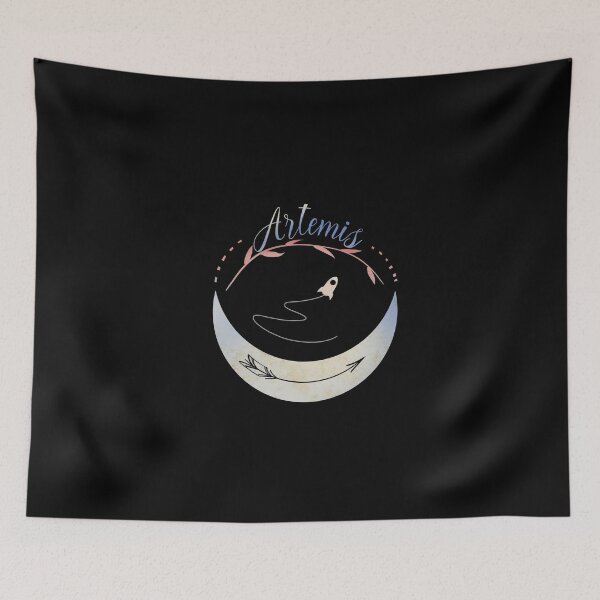 Item preview, Artemis Nasa Greek Goddess Moon Phase Rocket designed and sold by yellowpomelo.