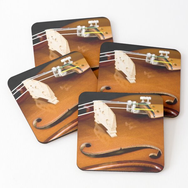 Item preview, Violin close-up of bridge on black designed and sold by Grégory DUBUS.