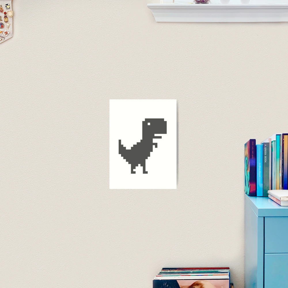 Pixel T-Rex Art Print for Sale by maddreamerr