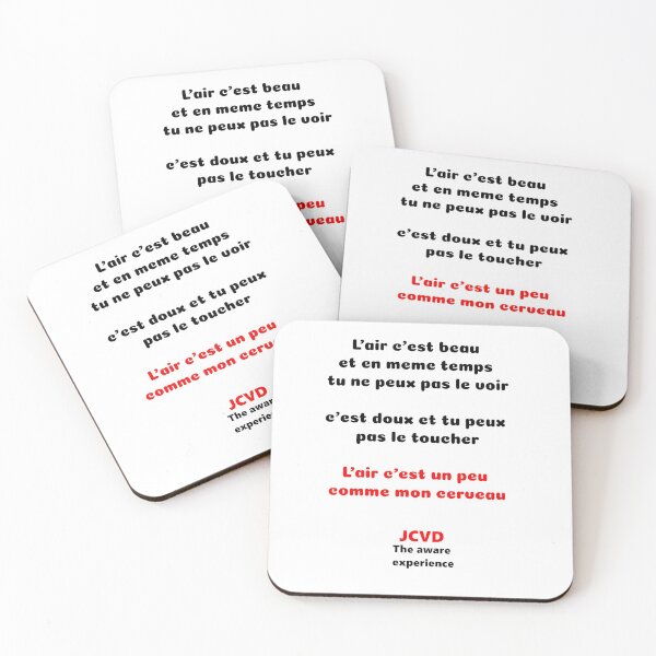 Item preview, JCVD humor "air is beautiful" designed and sold by LaurentRuiz.