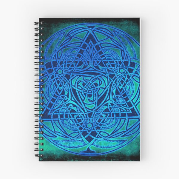 Item preview, Celtic Symbol in Turquoise and Dark Blue  designed and sold by wildseadesign.