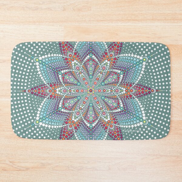Item preview, Flower dots mandala design  designed and sold by mandalaspot.