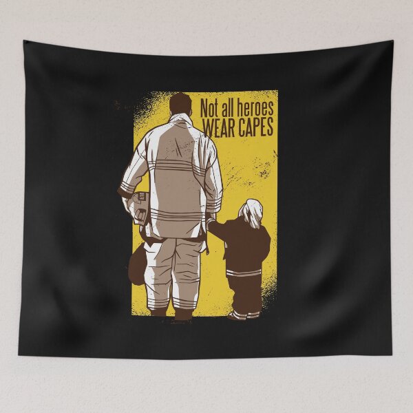 Item preview, Firefighters Not All Heroes Wear Capes designed and sold by o2bshirt.