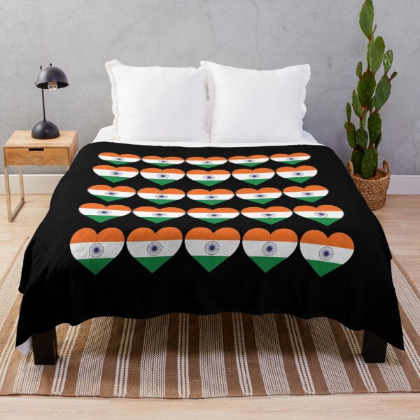 Item preview, Love My Indian Hearts Flag designed and sold by HelloFromAja.