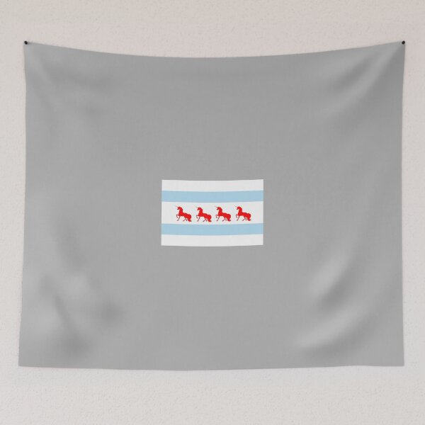 Item preview, Unicorn Chicago Flag designed and sold by TrexinSpace.