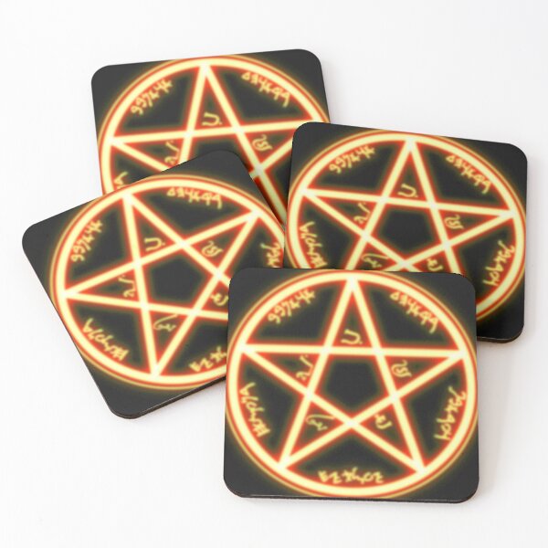 Item preview, Burning Crimson Neon Satanic Pentagram designed and sold by Spartawolf.