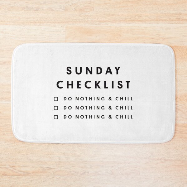 Item preview, Sunday Checklist designed and sold by DoodleDashCollective.