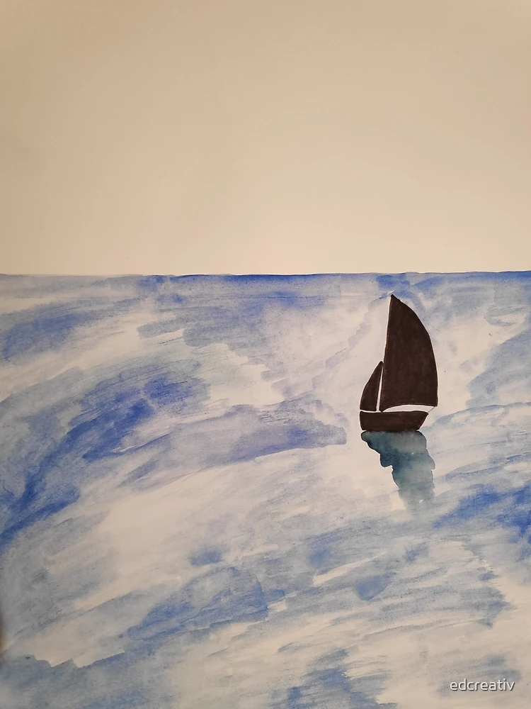 Thumbnail 3 von 3, Poster, Segelboot designt und verkauft von edcreativ.