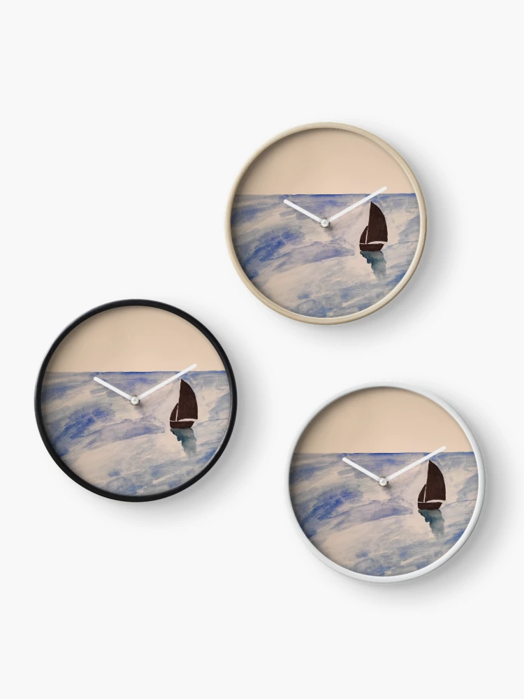 Thumbnail 3 of 4, Clock, Sailing boat designed and sold by edcreativ.