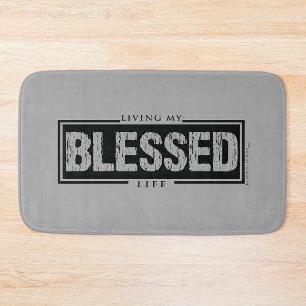 Item preview, LIVING MY BLESSED LIFE- Black designed and sold by purposeinmind.