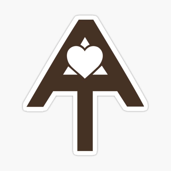 Artikel-Vorschau von Appalachian Trail Logo mit Herz - Braun, designt und verkauft von mymymagic.