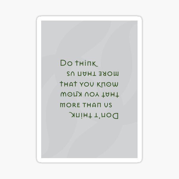 The Jante Law pt 5 Sticker