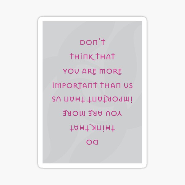 The Jante Law pt 6 Sticker