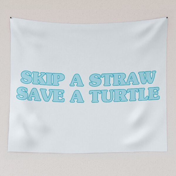 Item preview, Skip a straw, save a turtle designed and sold by kassiopeiia.