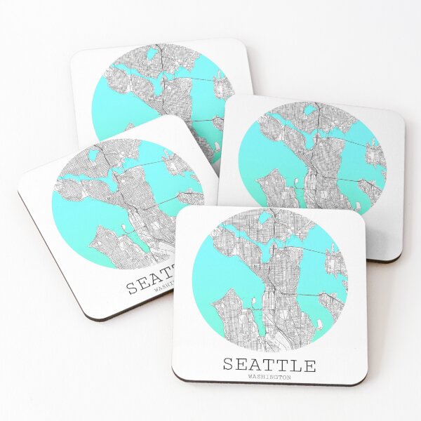 Item preview, Seattle Map designed and sold by lucyc13.