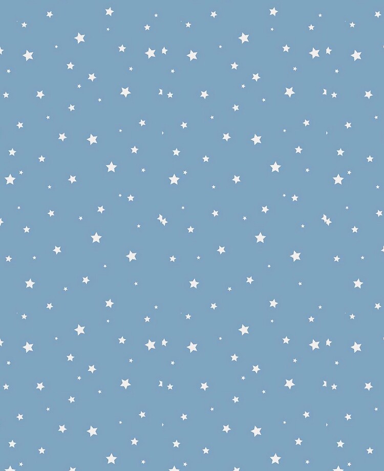 White Stars with Blue Background