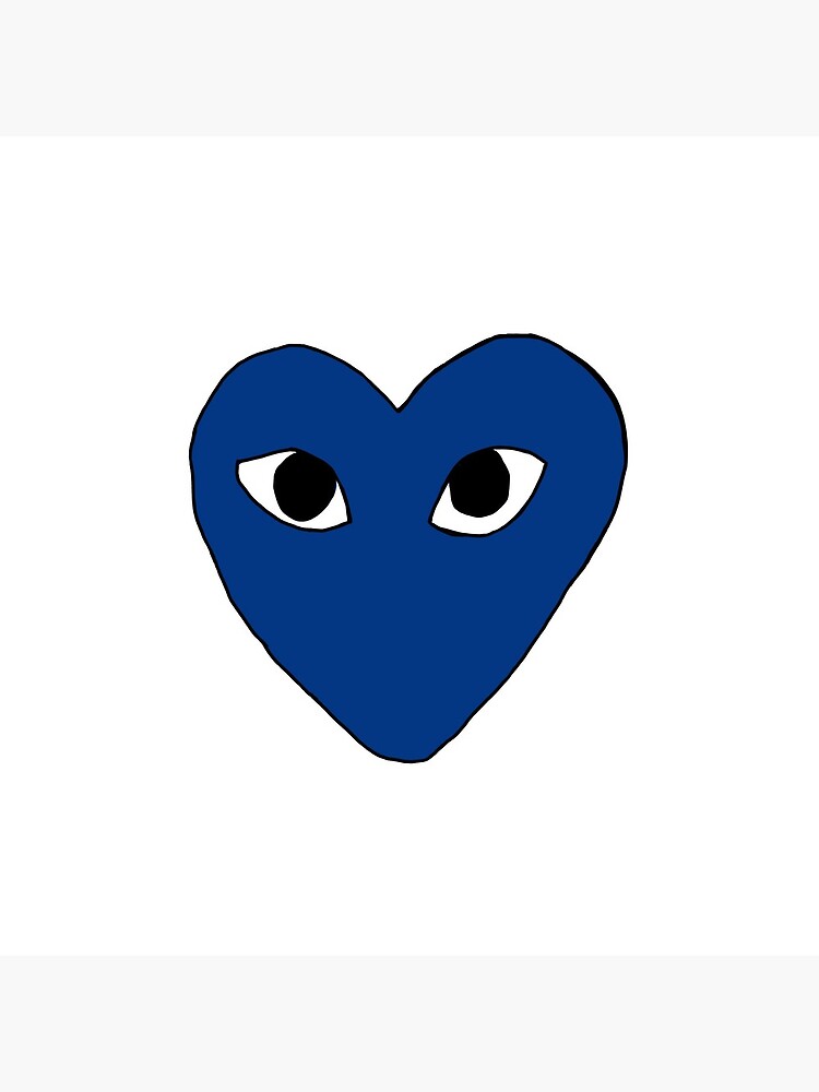 comme des garcons blue heart