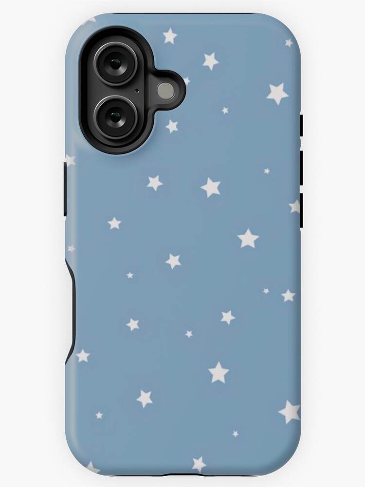 Thumbnail 1 of 4, iPhone Case, White Stars with Blue Background designed and sold by paytonstach.