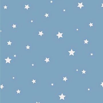 Artwork thumbnail, White Stars with Blue Background by paytonstach