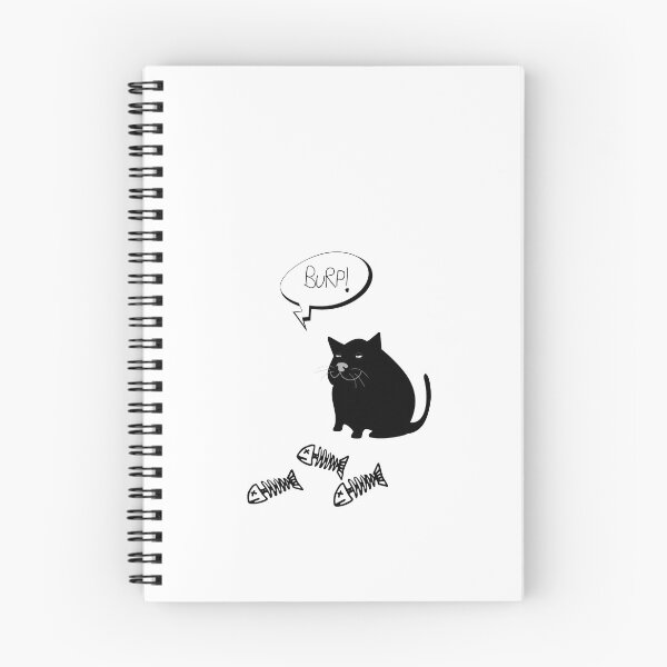 Item preview, Black cat with fish skeletons designed and sold by Annie Nader.