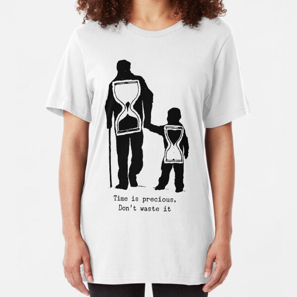 Time is Precious! Slim Fit T-Shirt