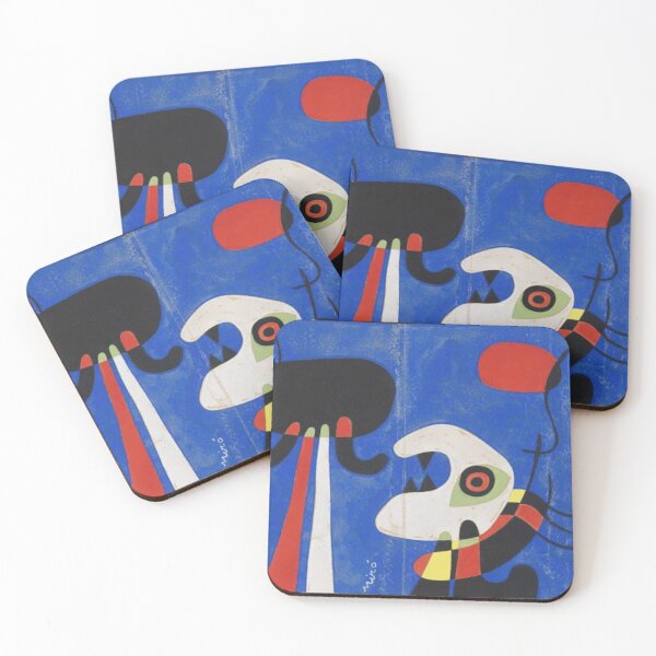 Item preview, Joan Miro Man on Blue Background designed and sold by bettypure.