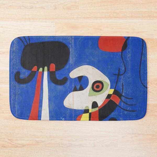 Item preview, Joan Miro Man on Blue Background designed and sold by bettypure.