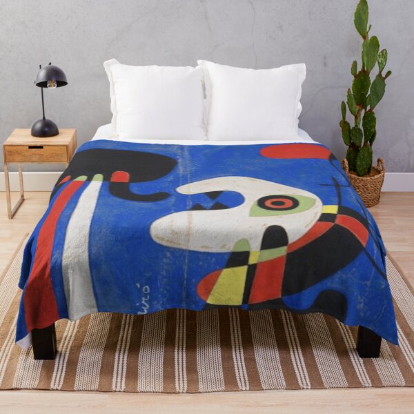 Item preview, Joan Miro Man on Blue Background designed and sold by bettypure.