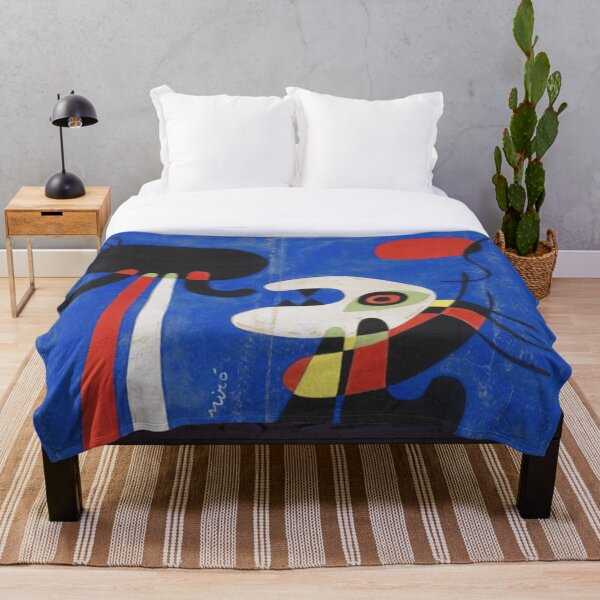 Item preview, Joan Miro Man on Blue Background designed and sold by bettypure.