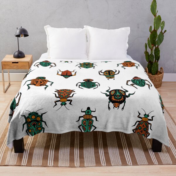 Item preview, Beetle Pattern | Tropical Insects Illustration designed and sold by inkhivecreative.