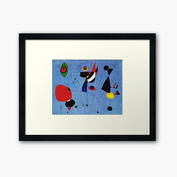 Aperçu de l'œuvre Joan Miro Peinture Bleue 2 créée et vendue par bettypure.