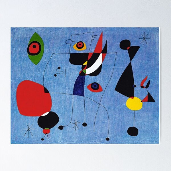 Item preview, Joan Miro Blue Painting 2 designed and sold by bettypure.