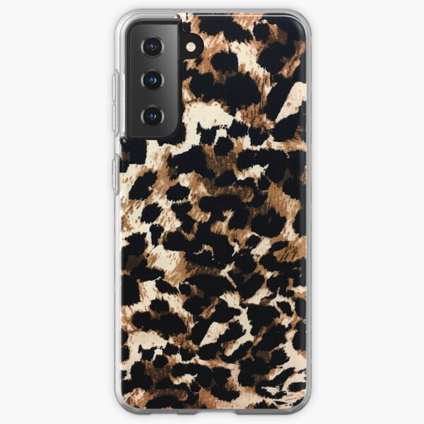 girly feminine African tribal brown leopard print Samsung Galaxy Soft Case