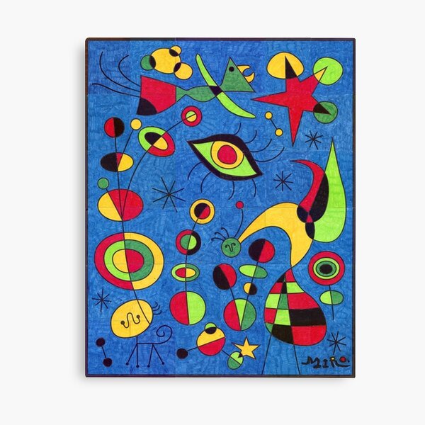 Aperçu de l'œuvre Joan Miro a inspiré le bleu avec les yeux créée et vendue par bettypure.