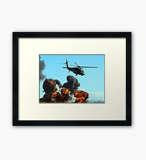 Australian Army helicopter signed Framed Print