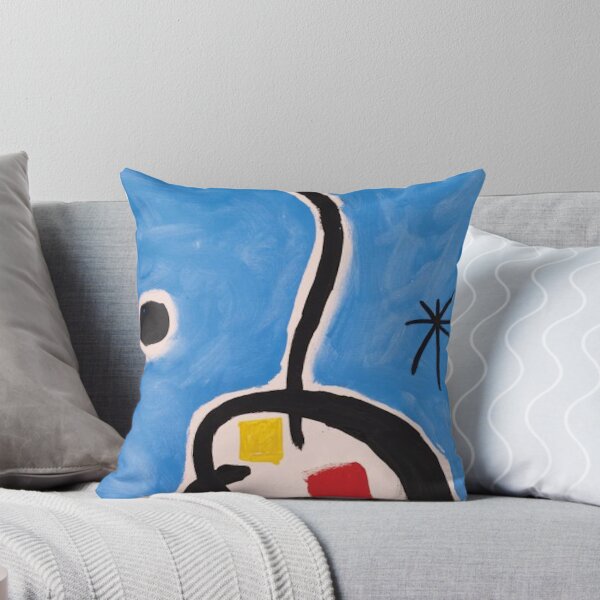 Item preview, Joan Miro Abstract Painting on Blue with Circle designed and sold by bettypure.
