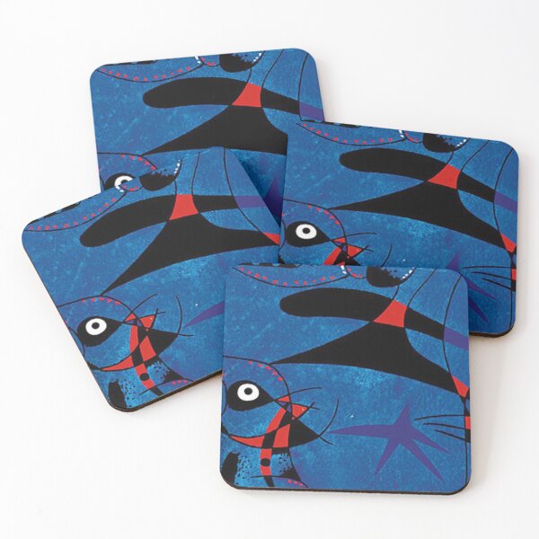 Item preview, Joan Miro Abstract Painting on Blue designed and sold by bettypure.