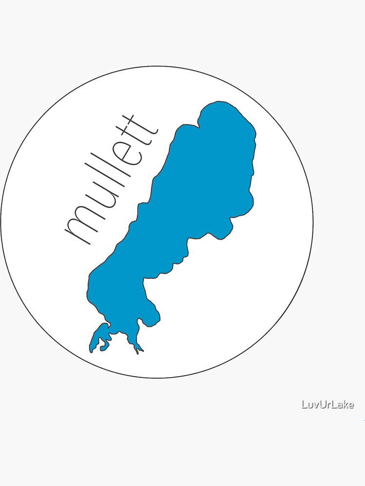 "Mullett Lake" Sticker for Sale by LuvUrLake Redbubble