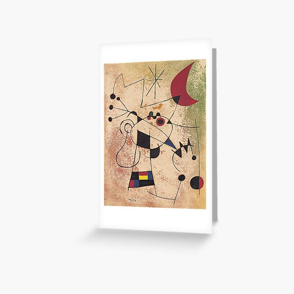 Aperçu de l'œuvre Joan Miro Résumé Personne 2 créée et vendue par bettypure.