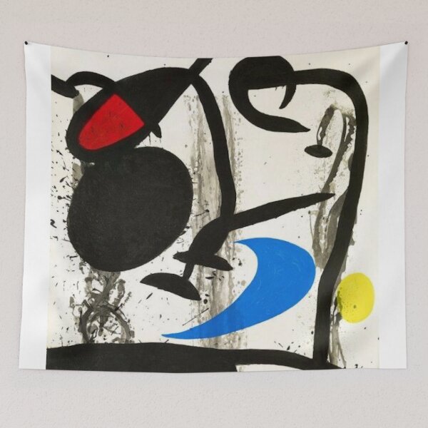 Item preview, Joan Miro Black Lines designed and sold by bettypure.