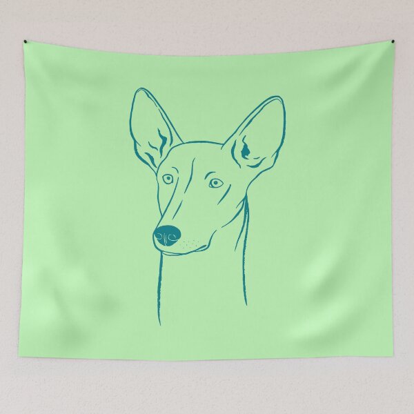 Item preview, Ibizan Hound (Olive Green and Teal) designed and sold by illucalliart.