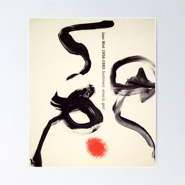 Item preview, Joan Miro Black Caligraphy designed and sold by bettypure.