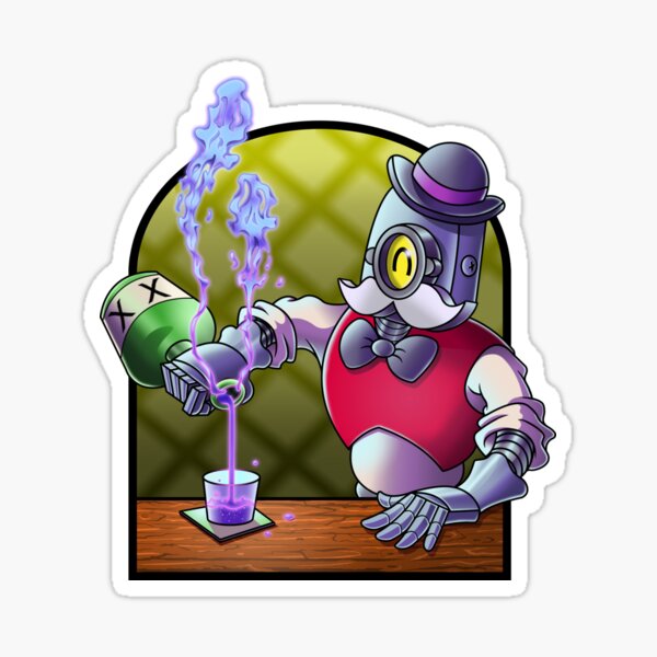 Poison Robot Stickers Redbubble - bombardino brawl stars icona