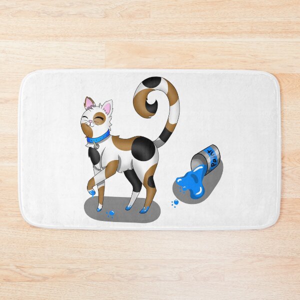 Item preview, Cat Prancing In Paint designed and sold by Hikari Aki Arts.
