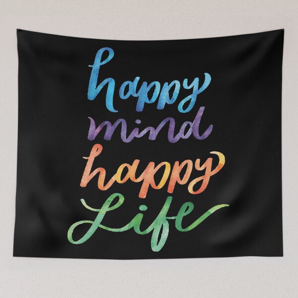 Item preview, Happy Mind Happy Life designed and sold by ThiagoBeck.