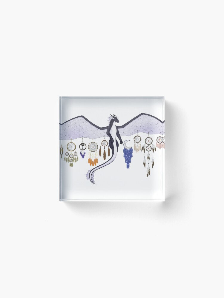 Alternate view of Dreamcatcher (Whiteout) (In case it wasn't obvious ^^) Acrylic Block
