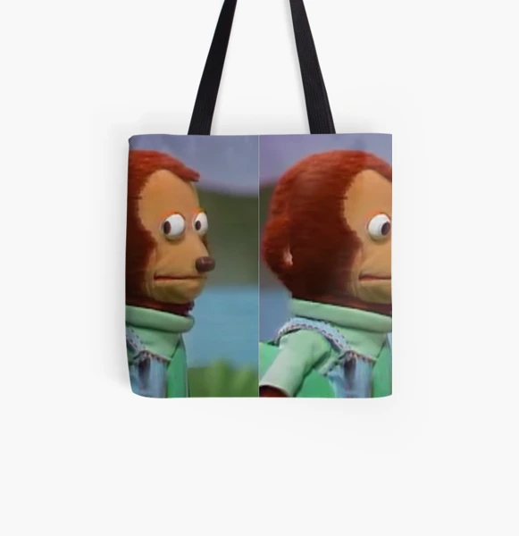 Aesthetic Monke Meme Funny Monkey Lover Tote Bag