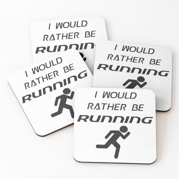 Item preview, I Would Rather Be Running Best Hilarious Clever Witty Sarcastic Funny Shirts For Runners Graphic designed and sold by DoctorParanoid.
