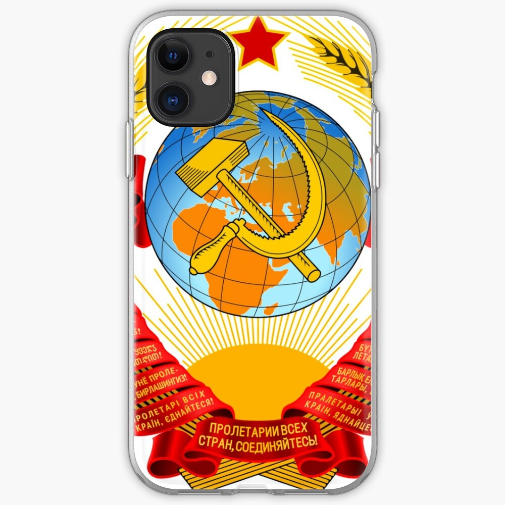 History of the Soviet Union (1927–1953) State Emblem of the Soviet Union: iPhone Case & Cover  