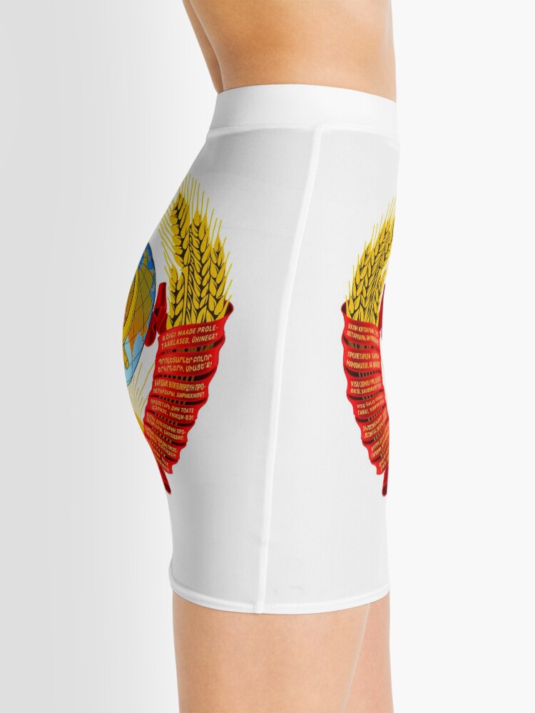 Alternate view of History of the Soviet Union (1927–1953) State Emblem of the Soviet Union Mini Skirt